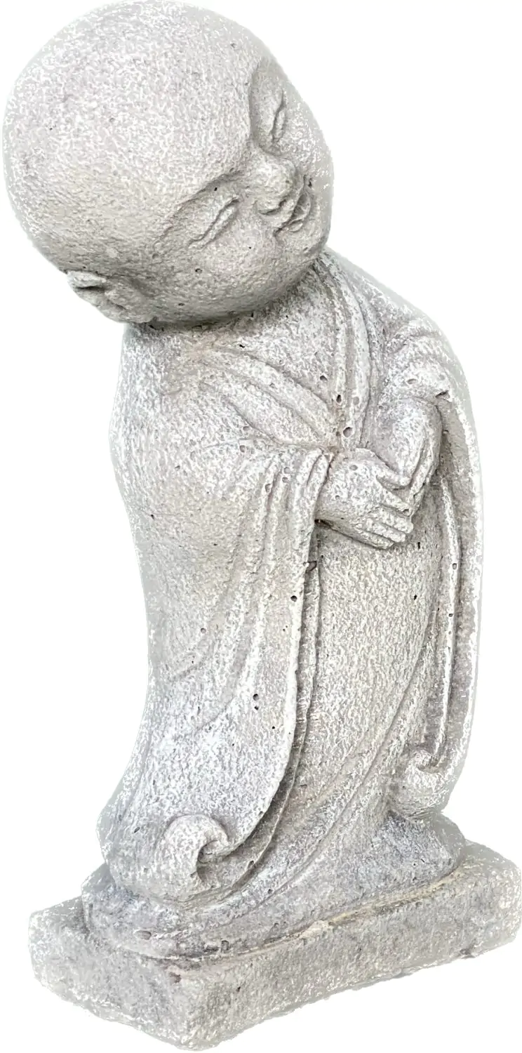  Product image 4 of the product “Jing - Monk, standing, bent sideways 20 cm H | cast stone ”